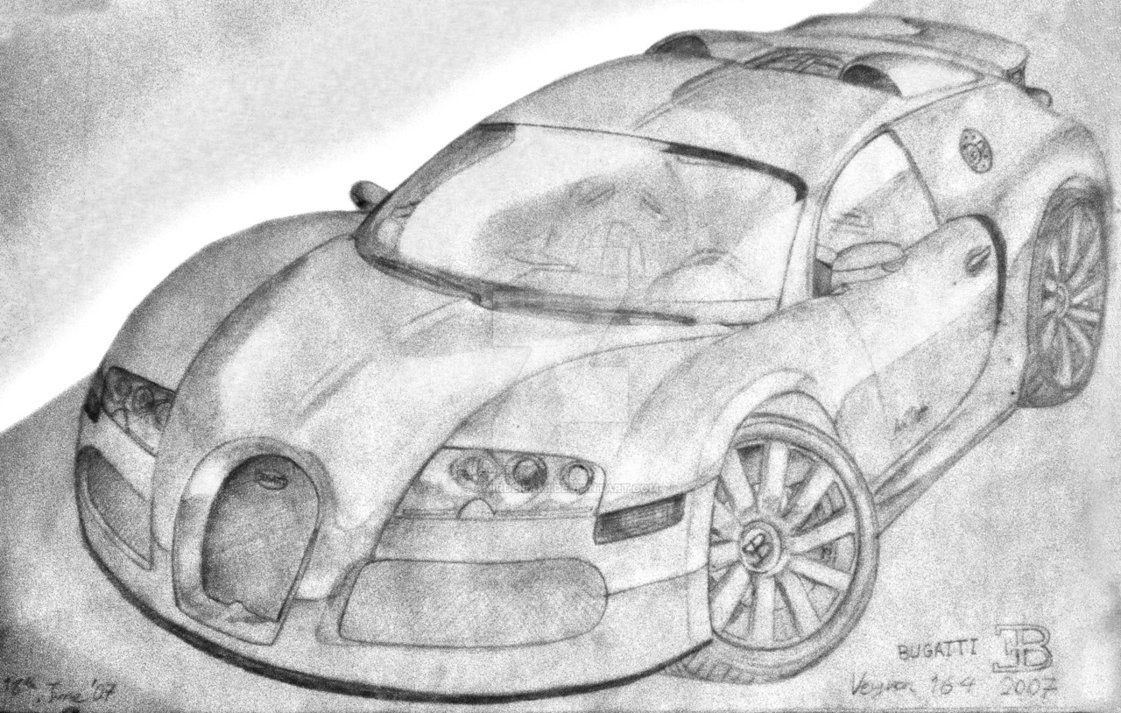1121x713 Bugatti Veyron Sketch By Amirdeilami - Bugatti Veyron Sketch