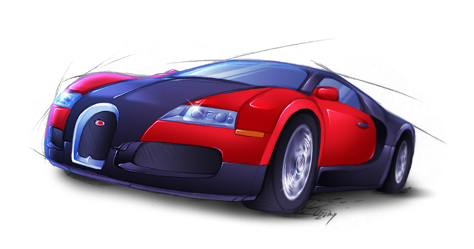 Bugatti Veyron Sketch At Explore Collection Of