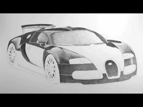 480x360 Drawing A Bugatti Veyron Lesson 6 - Bugatti Veyron Sketch