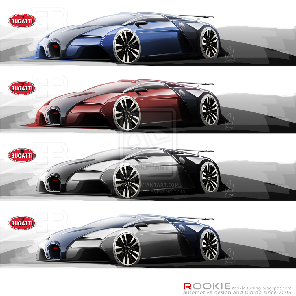 1024x1024 Bugatti Veyron 2.0 Design Sketches By Rookiejeno - Bugatti Veyron Sketch