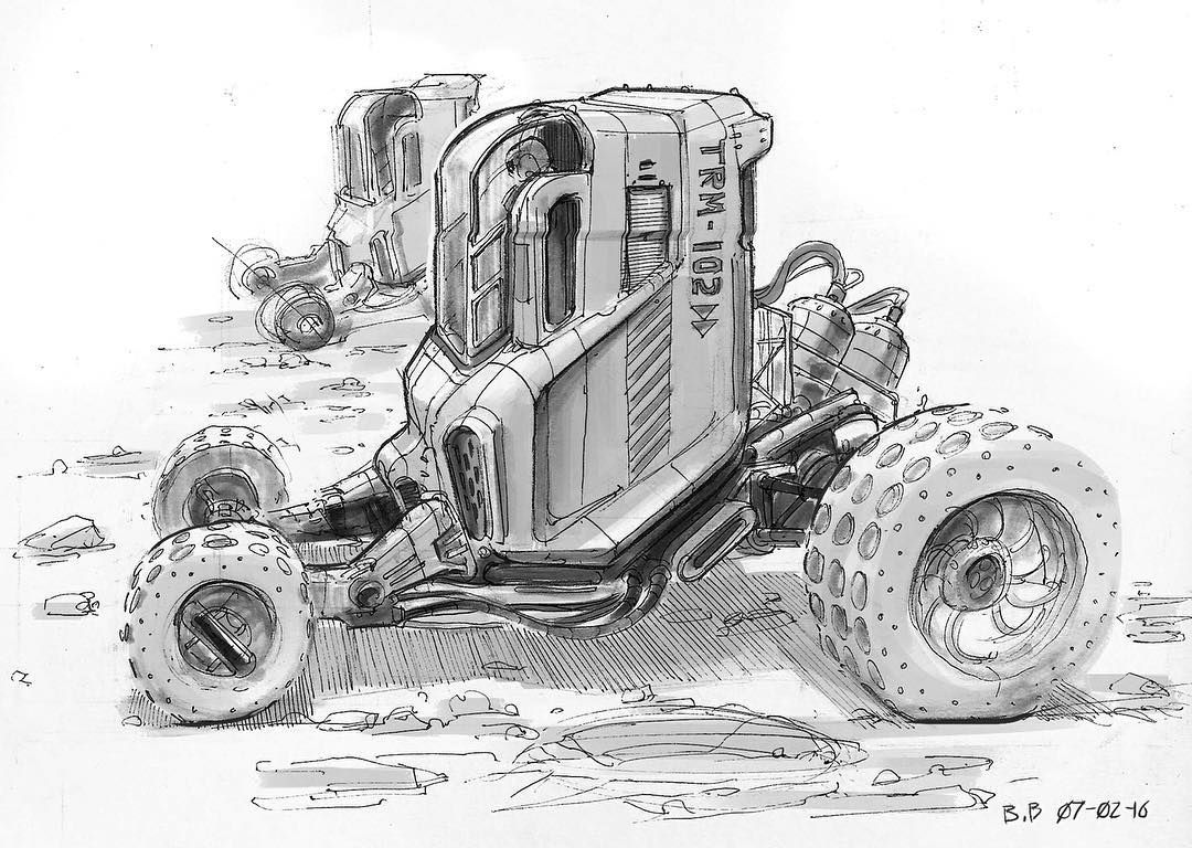 1080x768 Trm 102 Roamer. Aka Space Buggy - Buggy Sketch