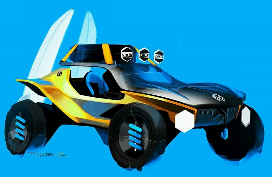 923x600 Vw Buggy Sketch - Buggy Sketch