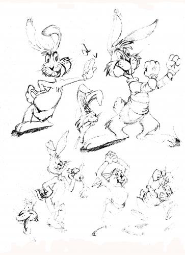 363x500 Bugs Bunny Sketches By Neudecker Sports Cartoon Toonpool - Bugs Bunny Cartoon Sketch