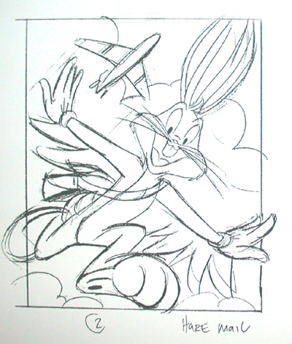 420x495 Preliminary Sketches For The Bugs Bunny Stamp - Bugs Bunny Sketch
