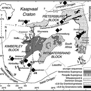 320x320 Geological Sketch Map Showing Major Building Blocks Of Kaapvaal - Building Blocks Sketch