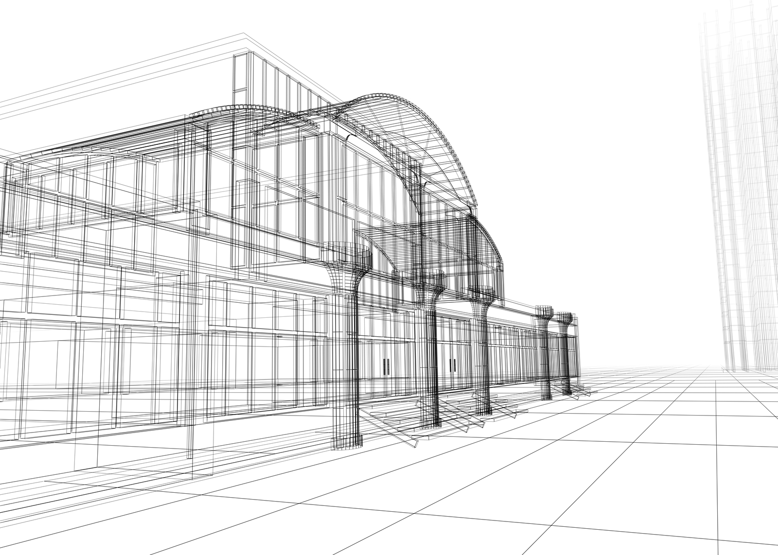 1600x1142 New Building Construction - Building Construction Sketch
