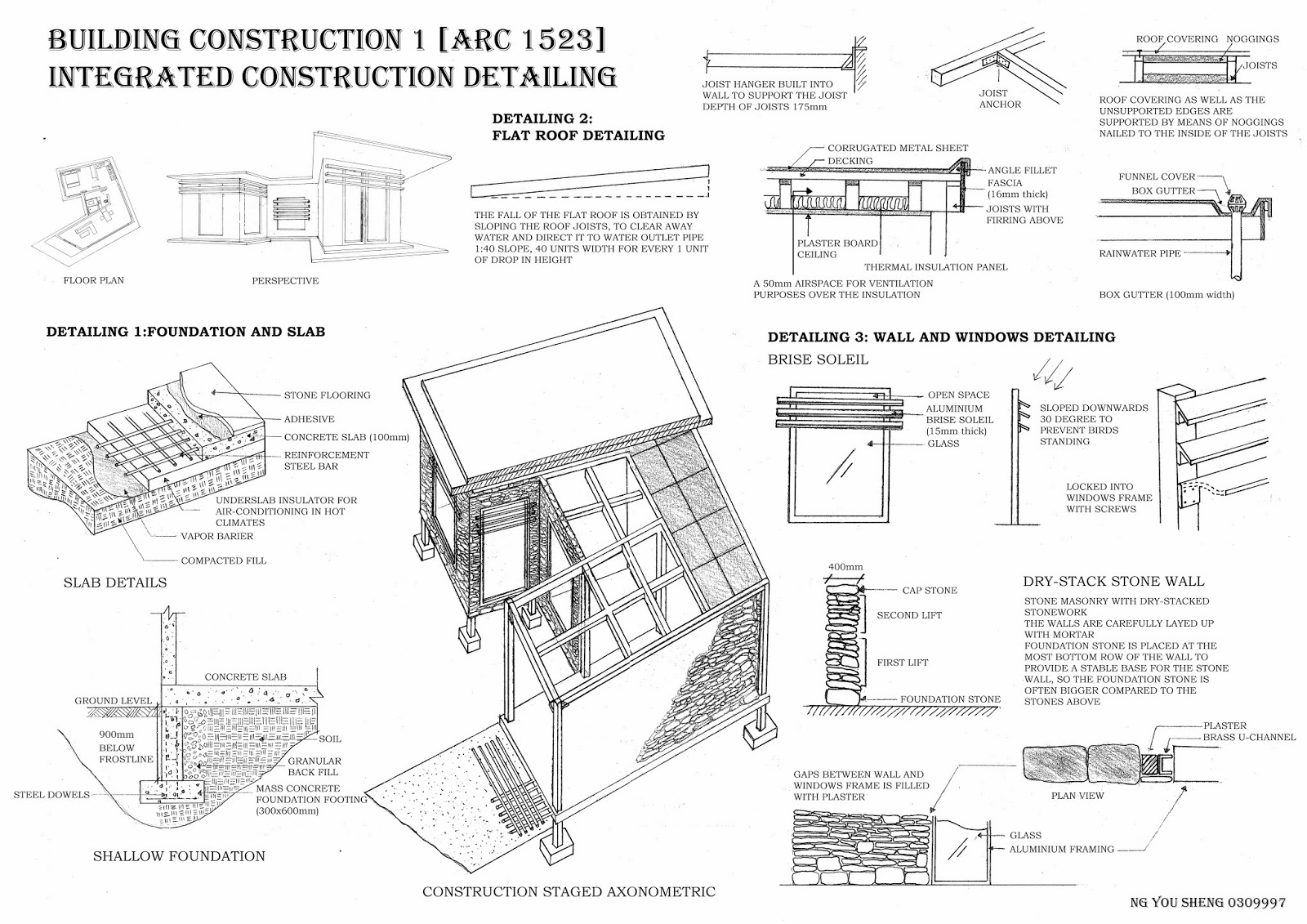 1600x1131 Ng You Sheng Architecture Portfolio Building Construction 1 - Building Construction Sketch