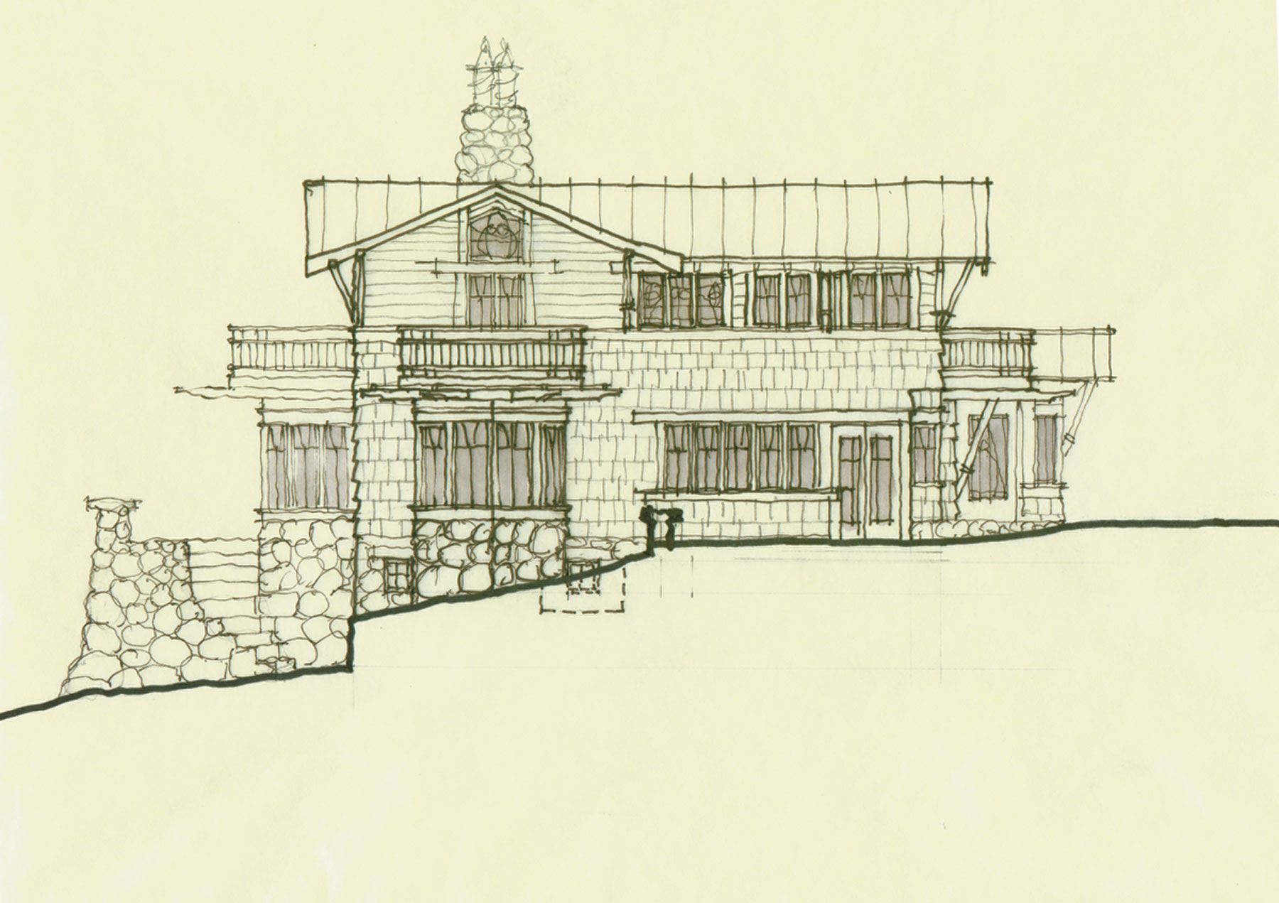 1800x1271 Design Process - Building Elevation Sketch