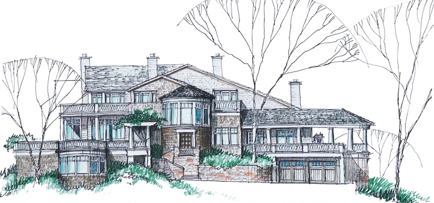 853x400 House Review On The Boards Professional Builder - Building Elevation Sketch