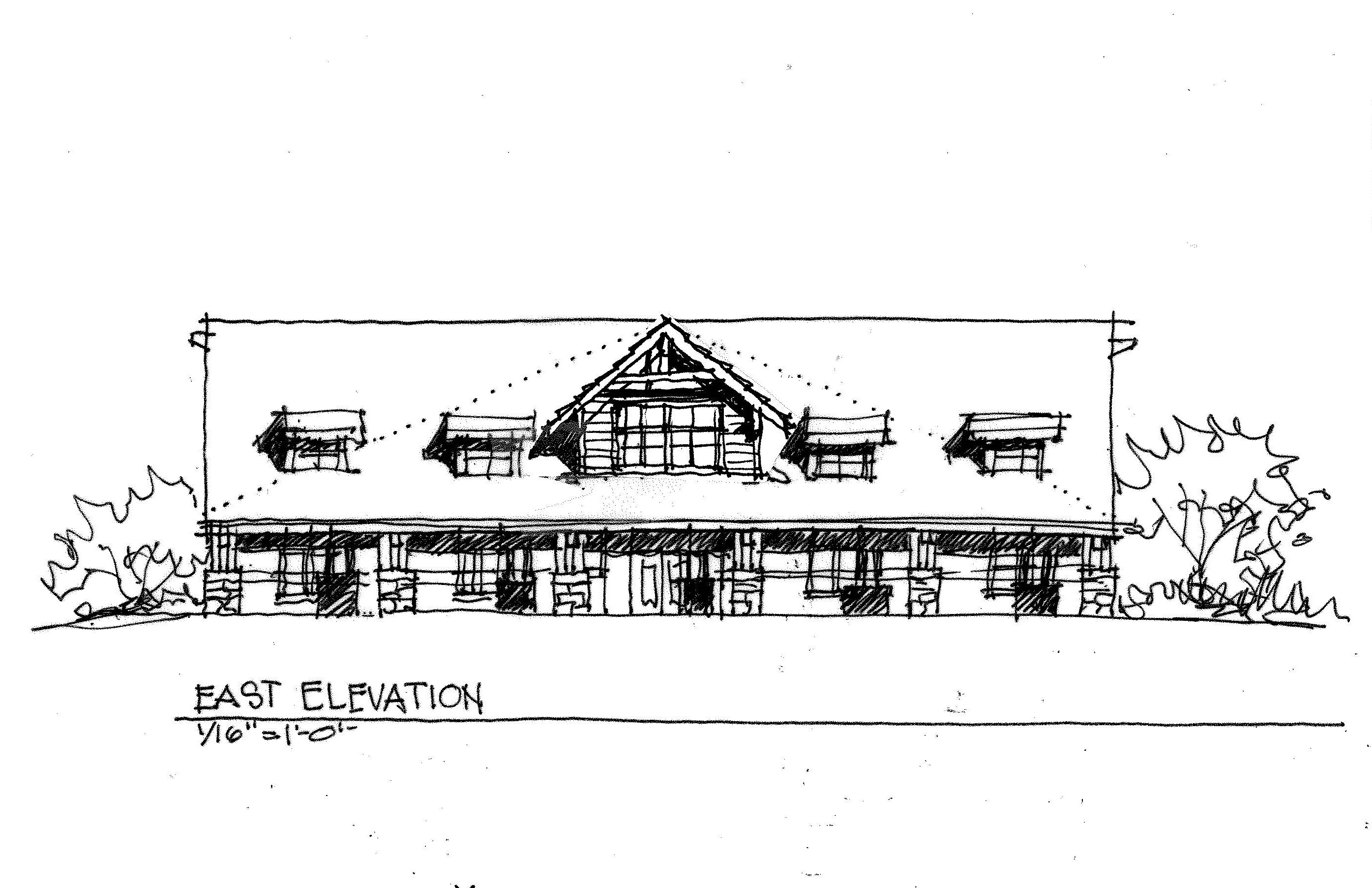 2790x1805 Llw Building Elevation Sketch - Building Elevation Sketch