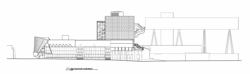 871x260 New Building Architectural Drawings Ago Art Gallery Of Ontario - Building Elevation Sketch