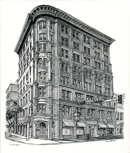 424x500 Three Letter Word For Art A Few More From The Strathmore Sketch Pad - Building Sketch