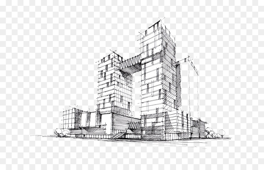 900x580 Drawing Architecture Building Sketch - Building Sketch Drawing