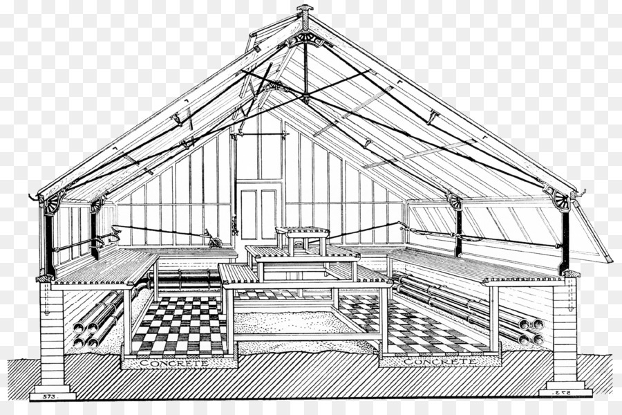900x600 Greenhouse Architecture House Plan Passive Solar Building Design - Building Sketch Plan
