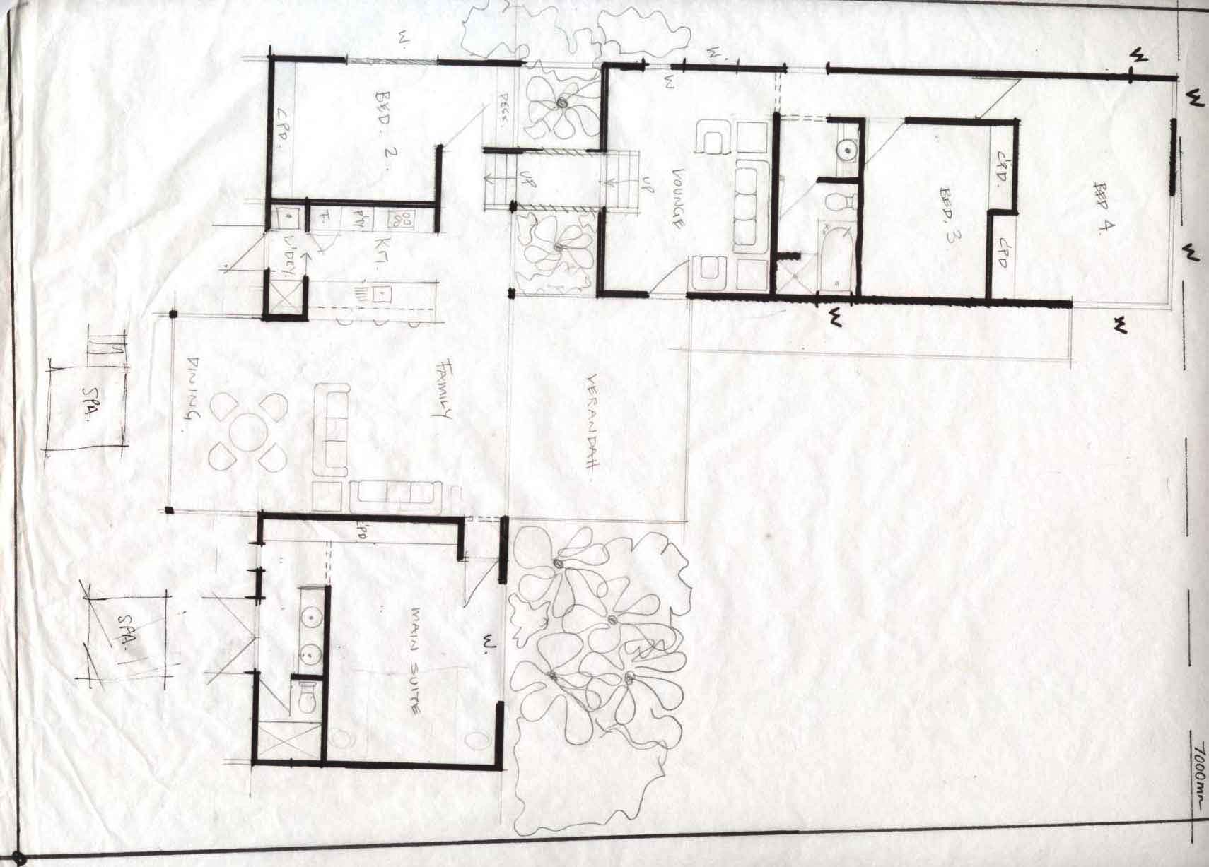 1710x1227 How To Create Sketch Designs When Designing A House - Building Sketch Plan