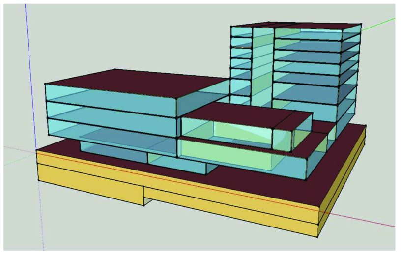 816x519 Building Modeling Using The Google Sketch Up Program. Download - Building Sketch Program