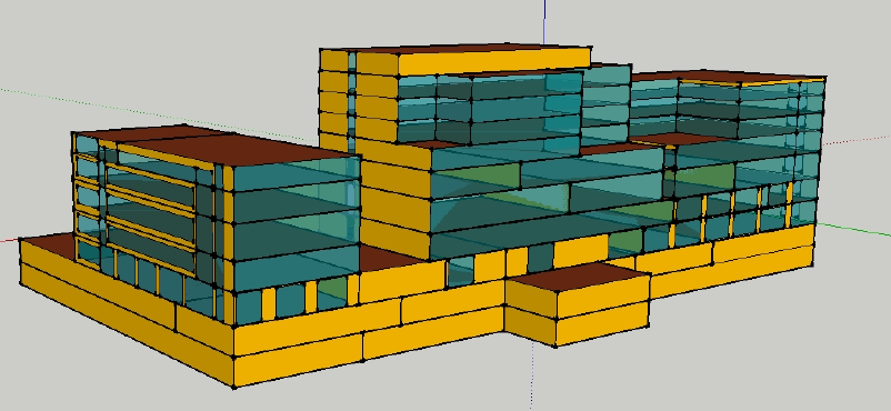 802x370 Building Modeling Using The Sketch Up Program. Download - Building Sketch Program