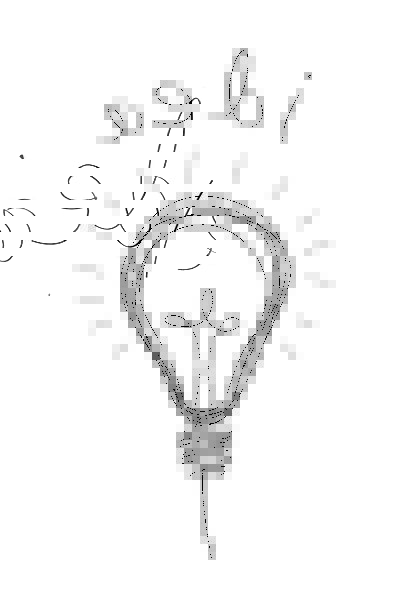 420x608 Light Bulb, Thoughts, Sketch, Draft, Ideas, I Think, Discovery - Bulb Sketch