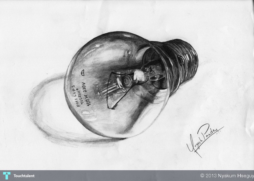 825x586 Light Bulb Touchtalent - Bulb Sketch
