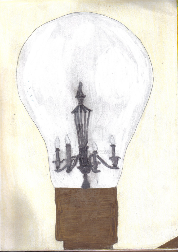 752x1062 Light Bulb Sketch By Lost Rose - Bulb Sketch