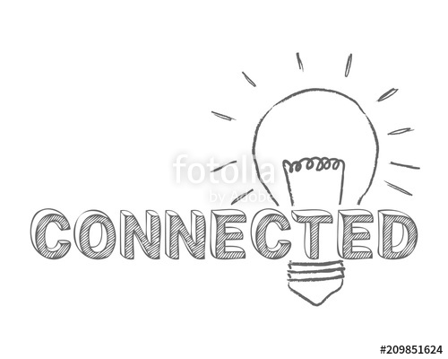 500x400 Connected Light Bulb Sketch Stock Image And Royalty Free Vector - Bulb Sketch