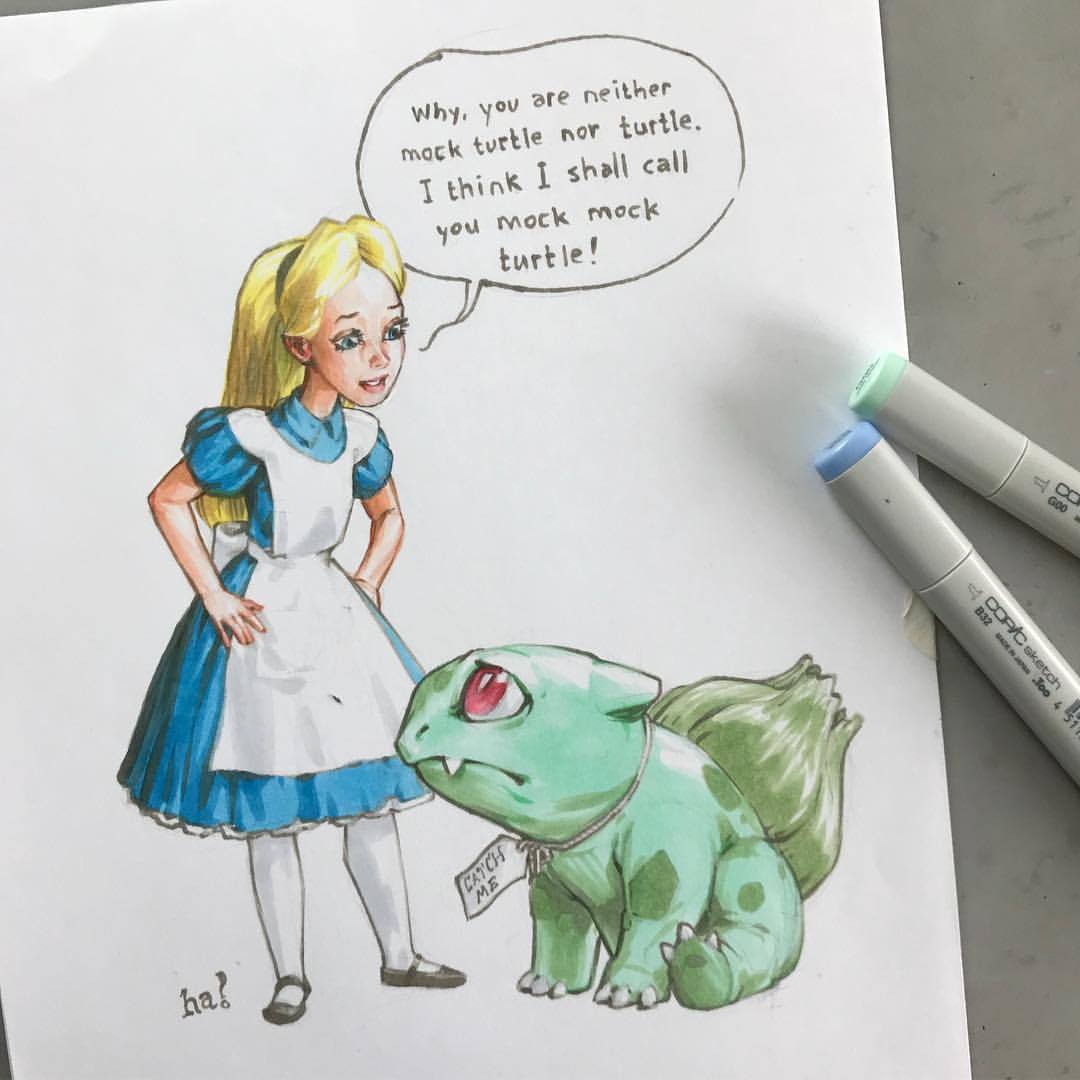 1080x1080 Gene Ha Alice Amp Bulbasaur - Bulbasaur Sketch