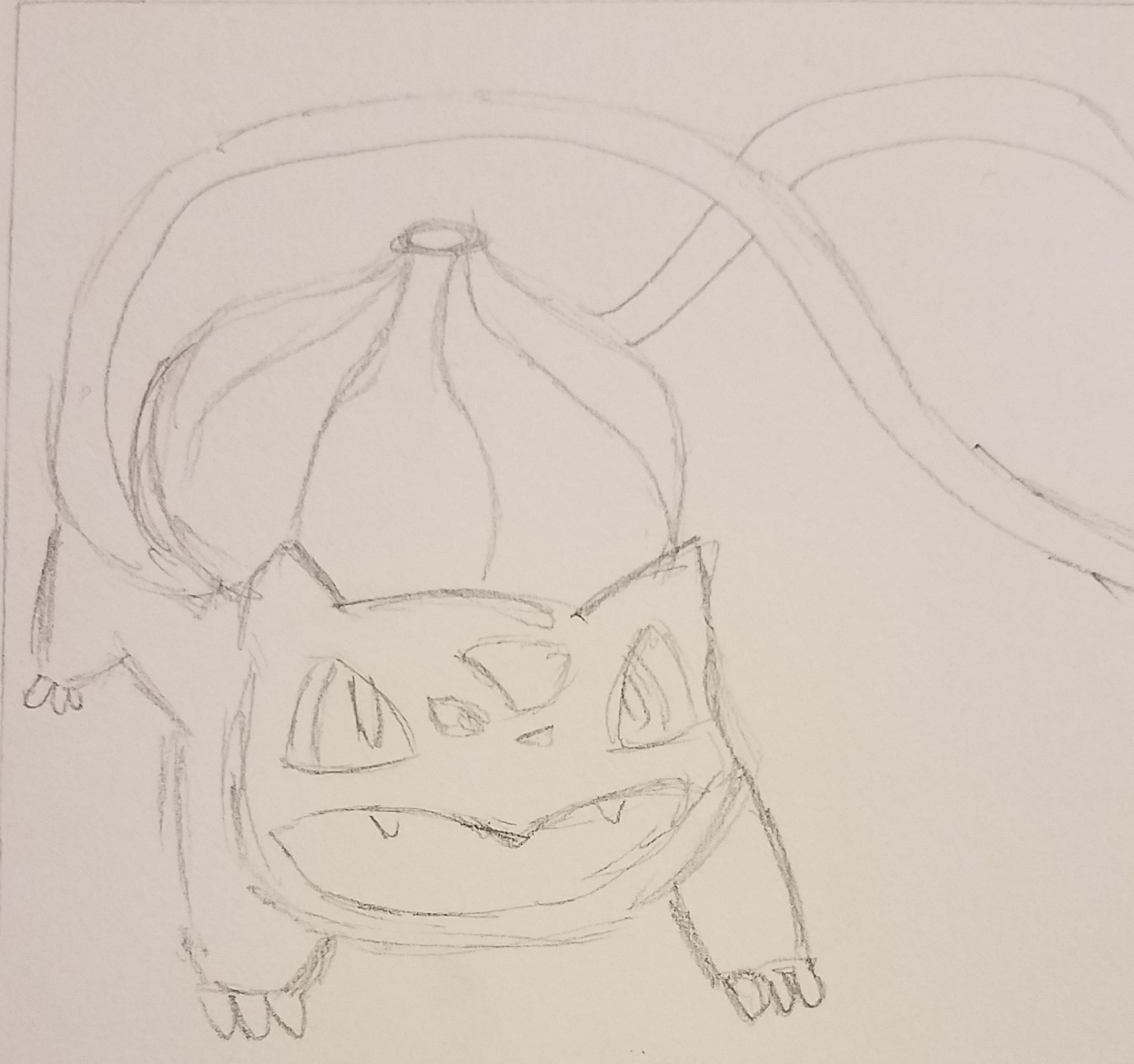 2016x1891 Inktober 2017 Day 21 Bulbasaur Is - Bulbasaur Sketch