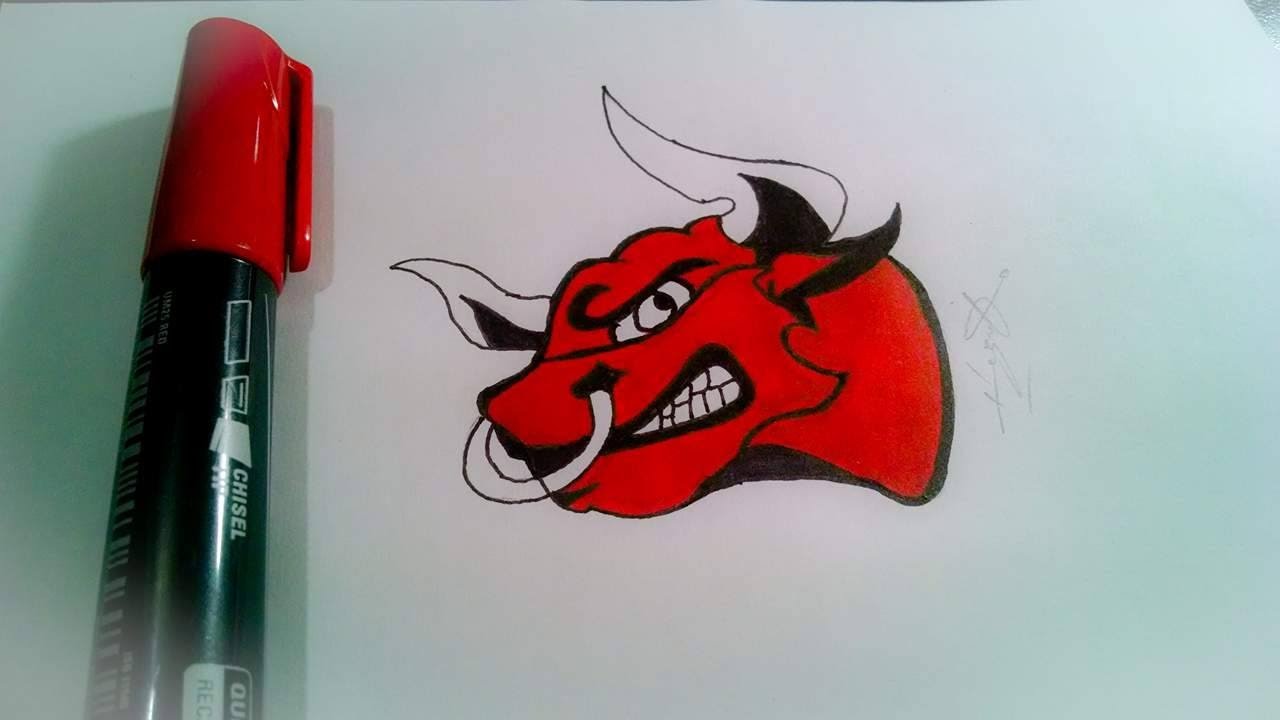 1280x720 How To Draw Angry Bull Face - Bull Face Sketch