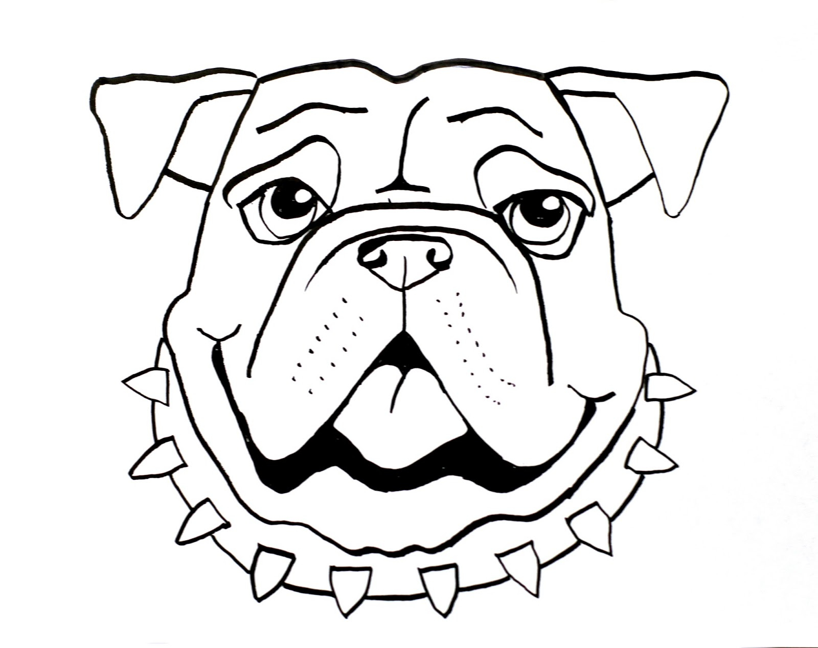 1600x1267 Sketch Of Dog Face Mask Smart Class Bull Dog Draw A Long - Bull Face Sketch