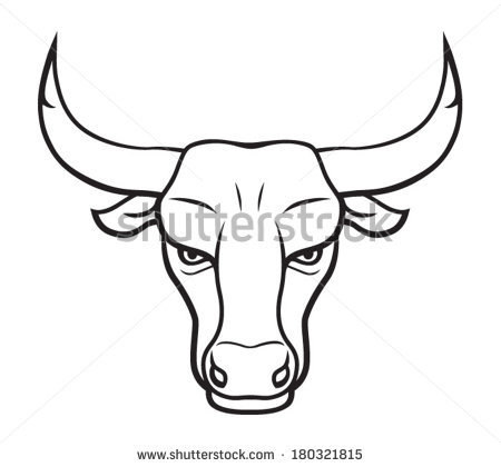 450x420 Stock Vector Bull Head 180321815 Creativegfx9 9 - Bull Head Sketch