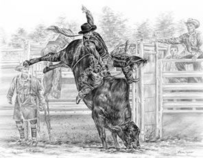 296x230 Bull Riding Drawings Posted By Artist And Graphic Designer Kelli - Bull Riding Sketches