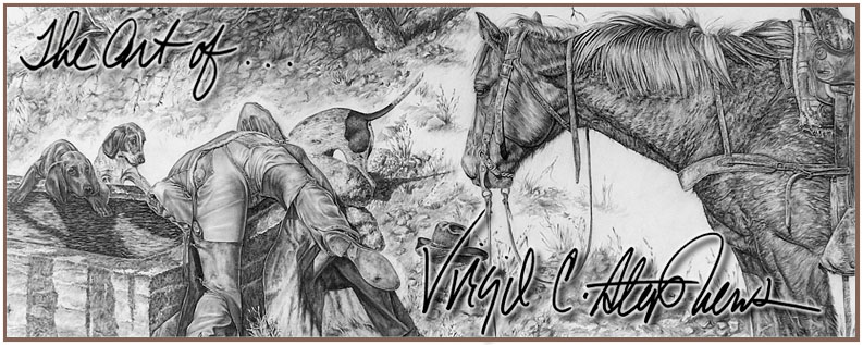 793x317 Bull Riding Pencil Drawing By Western Artist Virgil C. Stephens - Bull Riding Sketches