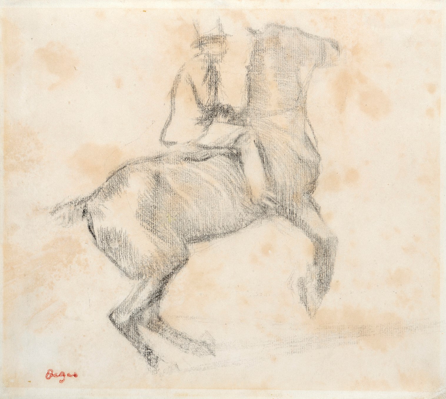 1516x1357 Edgar Degas Horse And Rider (Cheval Se Cabrant (La Courbette - Bull Riding Sketches