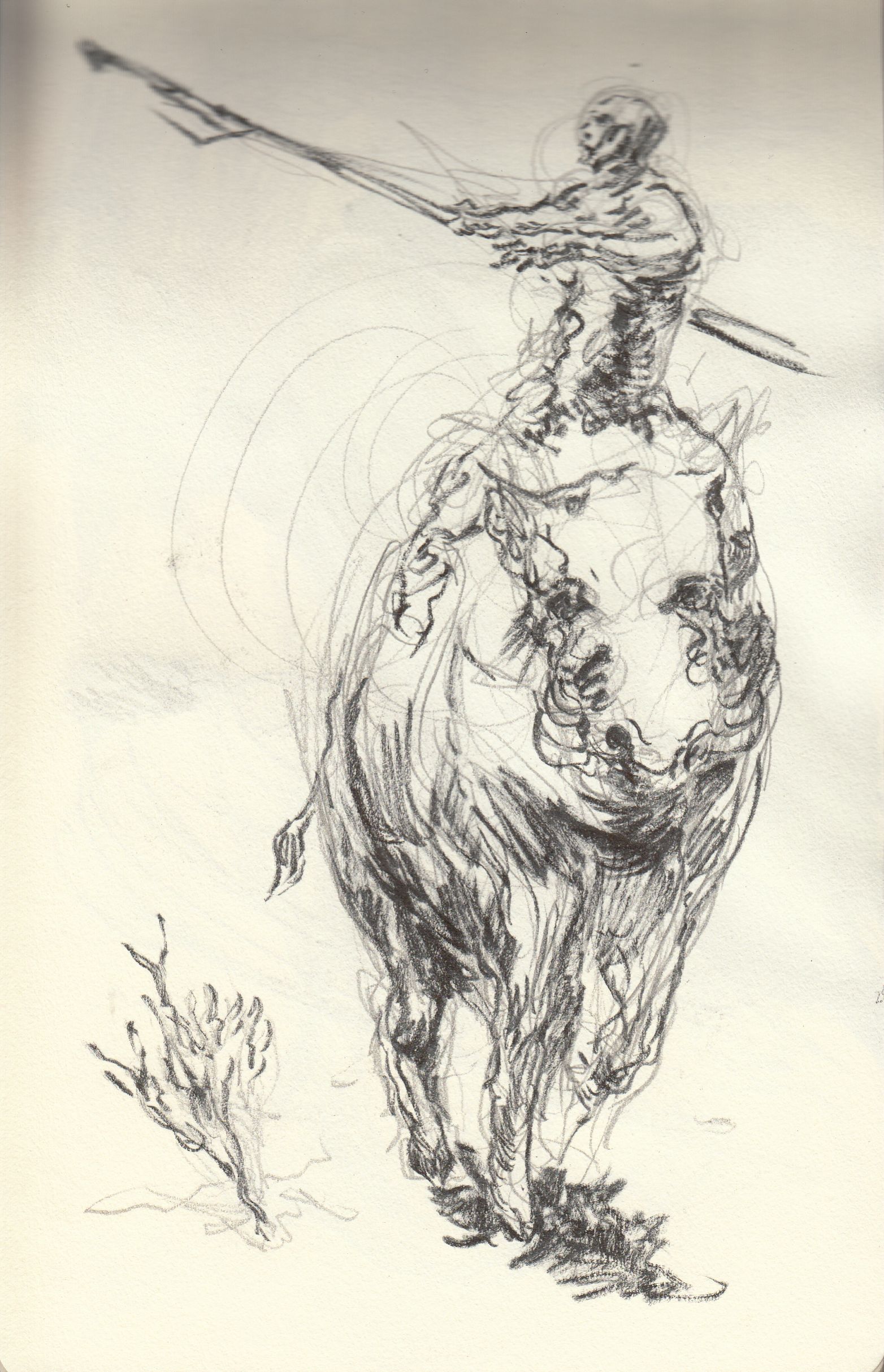 1564x2426 Sketches - Bull Riding Sketches