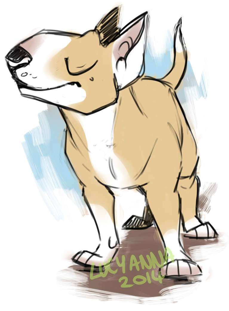 767x1041 Bull Terrier Sketch By Mrsmidget - Bull Terrier Sketch