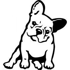 225x225 Collection Of French Bulldog Line Drawing High Quality, Free - Bulldog Sketch Easy