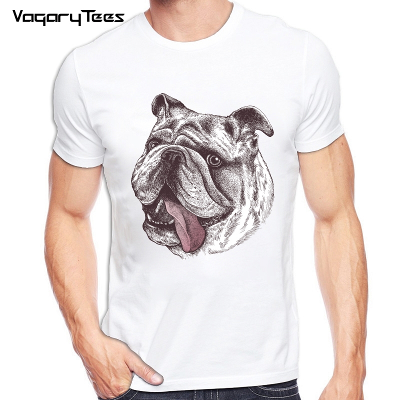 800x800 Hot Sale Summer 2018 Animal Male T Shirts English Bulldog Sketch - Bulldog Sketch Images