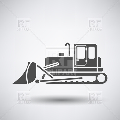 400x400 Construction Bulldozer Icon Vector Image Vector Artwork Of - Bulldozer Sketch