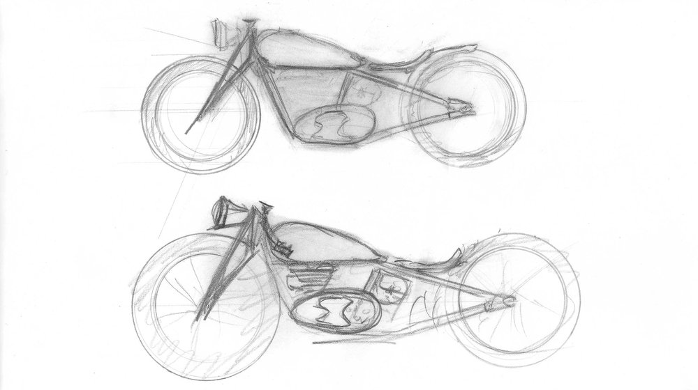 1000x560 The Bullet Gallery Falcon Motorcycles - Bullet Sketch