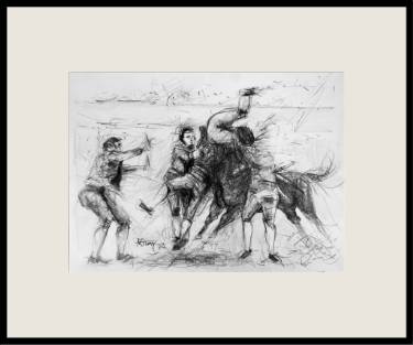 375x313 Forcados I - Bullfight Sketch