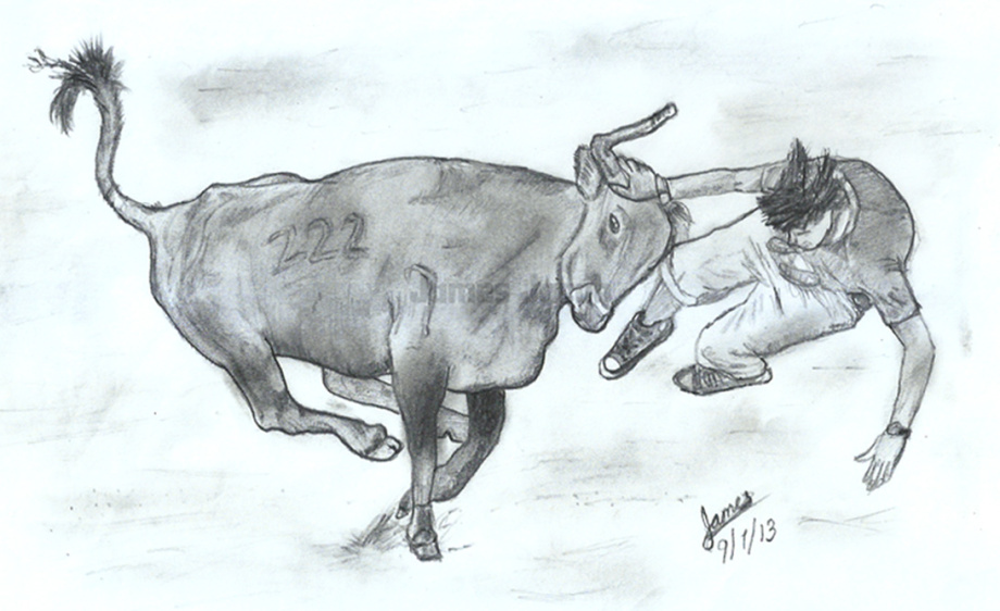 920x562 Best Work By James Jacob - Bullfight Sketch