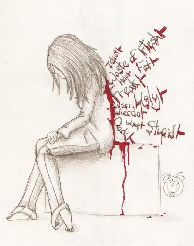 640x810 Stop Bullyingcyber Bullying Anime Amino - Bullying Sketch