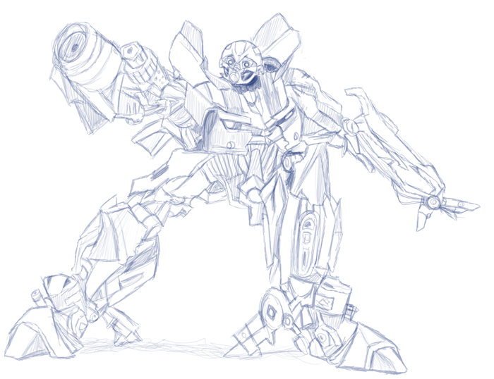 700x538 Bumblebee Sketch.. By Ash Dragon Wolf - Bumble Bee Sketch