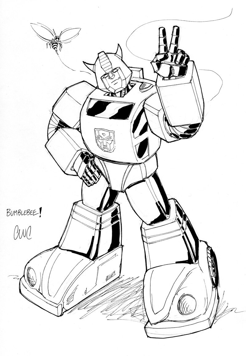 800x1156 Con Sketch - Bumble Bee Sketch