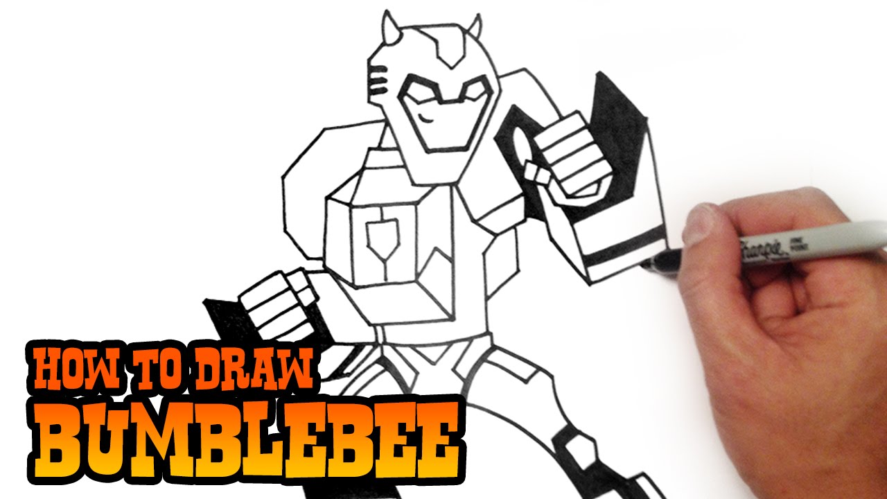 1280x720 How To Draw Bumblebee Transformers - Bumblebee Transformer Sketch