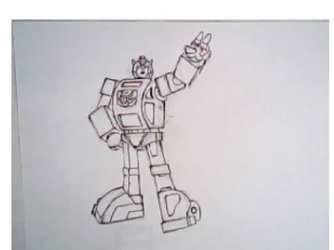 480x360 How To Draw Bumblebee From Transformers (Step By Step Drawing - Bumblebee Transformer Sketch