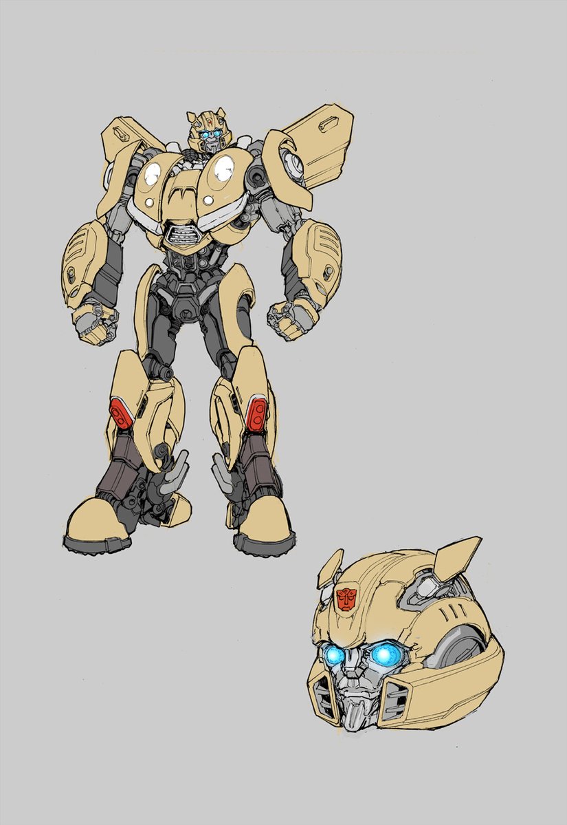 825x1199 Idw Bumblebee Movie Prequel Sketches By Andrew Griffith - Bumblebee Transformer Sketch