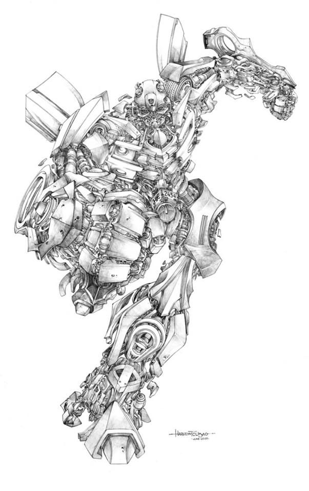 603x960 Transformers - Bumblebee Transformer Sketch