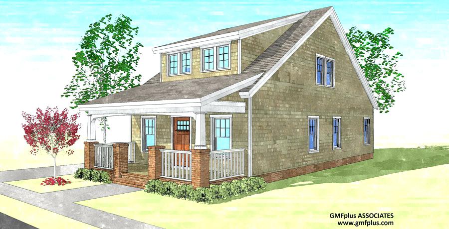 900x460 Bungalow House Sketch Design The Sears Bungalow - Bungalow Sketch