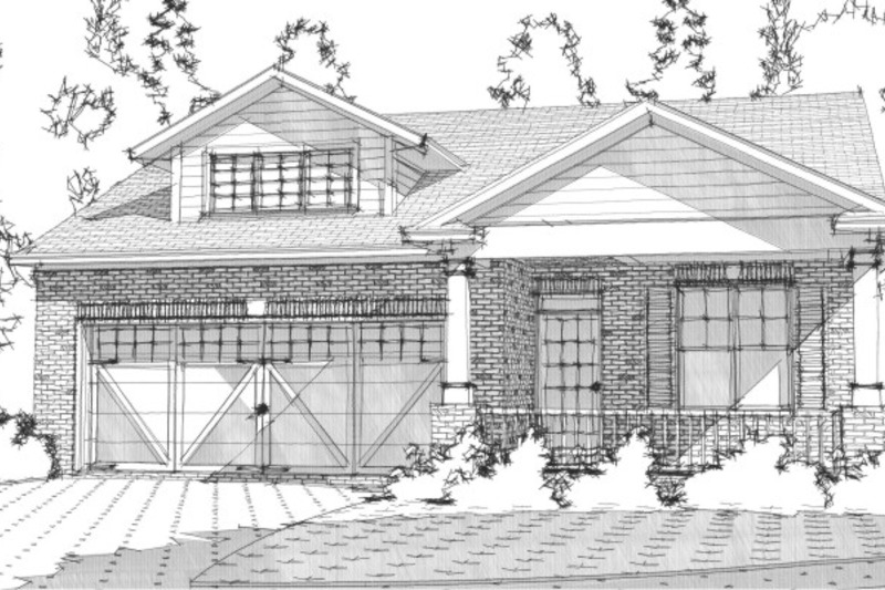 800x533 Bungalow Style House Plan - Bungalow Sketch